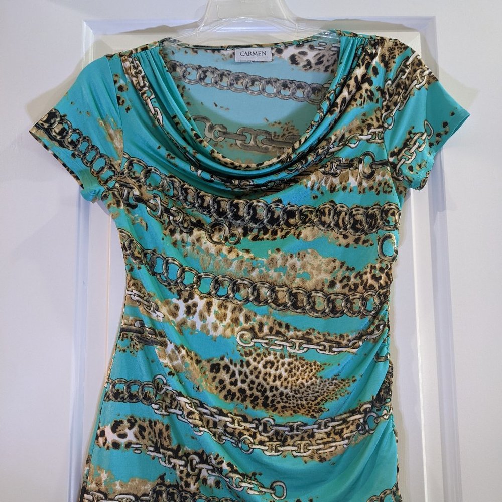 Chain print blouse
